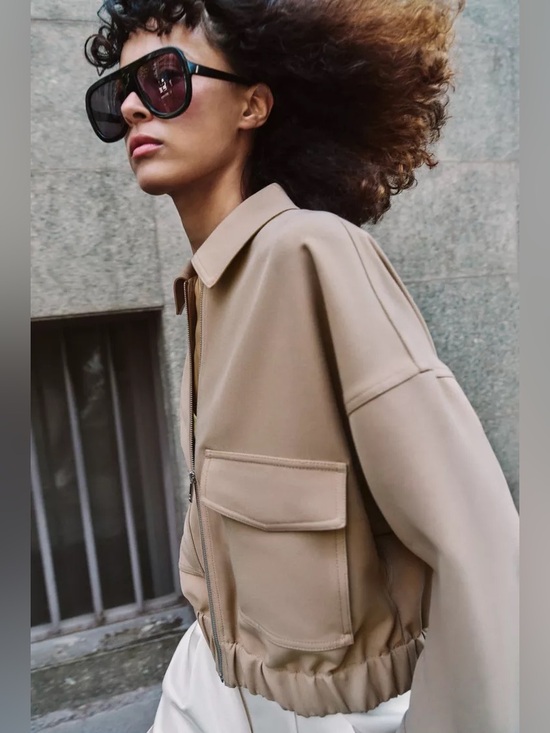 Zara Jackets & Blazers - NWT Zara ELASTIC HEM JACKET